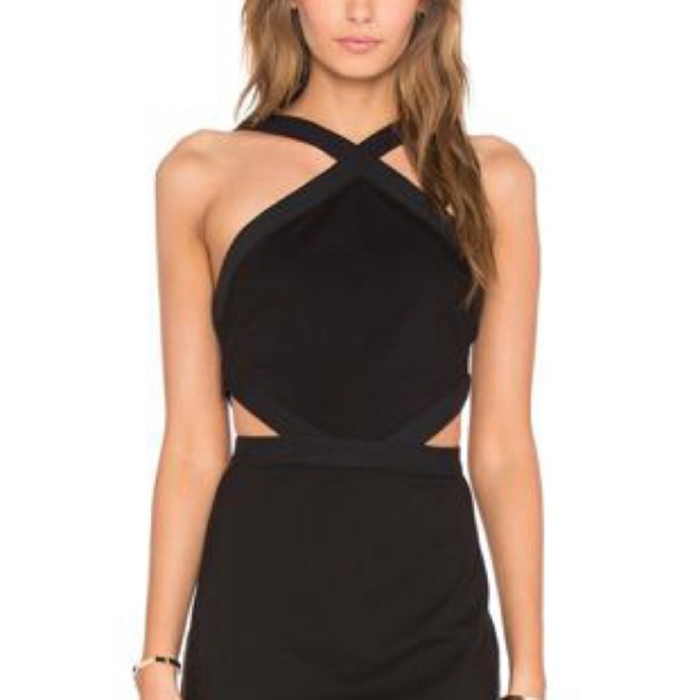 Backless Cross Strap Maxi Dress